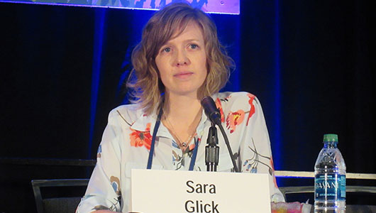Sara Glick, en la CROI 2017. Foto: Liz Highleyman, hivandhepatitis.com